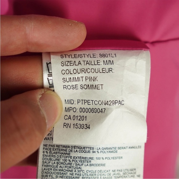 Canada Goose Women's Mordaga Rain Jacket in Summit Pink Size Medium 8801L1 $970 - Picture 13 of 16